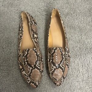 Express Snakeskin Loafers